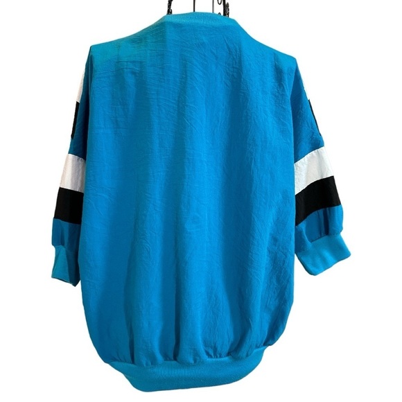 Vintage Cortiva Colorblock Bowling Top Teal Blue Size Medium - Picture 6 of 10